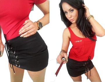 LipMar sexowna spódniczka wiązana kolory L 40