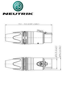 РАЗЪЕМ XLR ДЛЯ МИКРОФОНА «МАМА» NEUTRIK NC3FXX-BAG