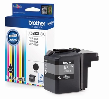 Brother ORYGINALNY LC529XL-BK DPC-J105W