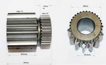 DC80 NewHolland CNH 76592457 Шестерня главной передачи