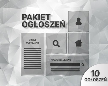 10 ogłoszeń - Pakiet wystawianie ogłoszeń FV