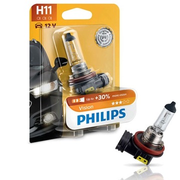 Philips Żarówka H11 Vision 55W +30% więcej światła