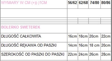 БЕЛО-РОЗОВОЕ ХЛОПКОВОЕ БАЛЬЕРО НА КРЕСТИЕ 74-80