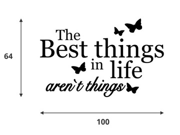 Деревянные 3D надписи на стене Лучшие вещи в жизни