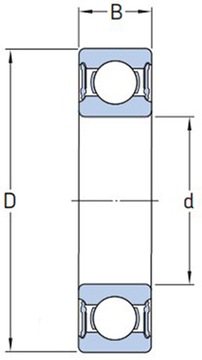 6204 EEC3 SNR Шарикоподшипник 20x47x14