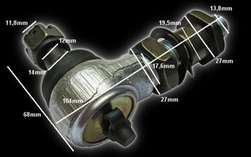 Bashan, ATV — верхний палец поперечного рычага, поворотный рычаг, торцевая крышка