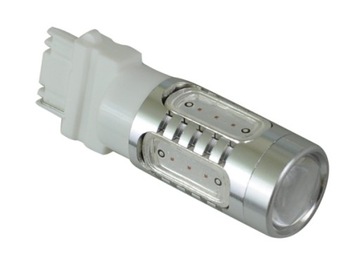 żarówka LED P27/7W 3157 T25 5 COB soczewka 12V MOC
