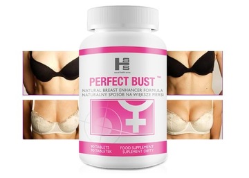 3x PERFECT BUST TABLETKI NA POWIĘKSZENIE PIERSI UJĘDRNIAJĄCE BIUST PUSH-UP