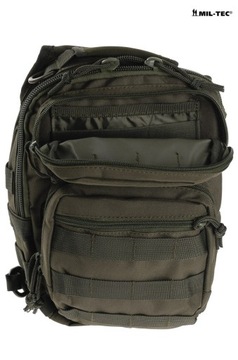 РЮКЗАК СУМКА НА РЮКЗАК Mil-Tec One Strap Assault 10 л - Оливковый