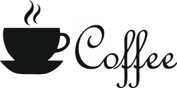 Naklejka na ścianę szafki kuchenne kuchnia Coffee KAWA 50 cm