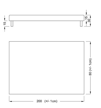 КРОВАТЬ LUXOR CHENIL 80x200 6 НОЖКОВ