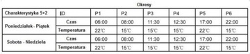 TERMOSTAT POKOJOWY REGULATOR TEMPERATURY 7 DNIOWY