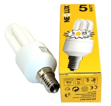 NEOLUX ŚWIETLÓWKA KOMPAKTOWA 5W=25W E14 WARM WHITE