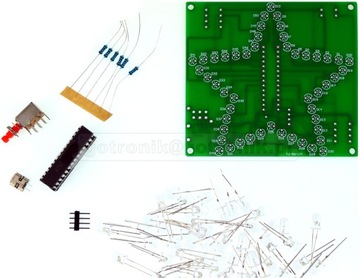 Gwiazda LED RGB - efekt świetlny - DIY____ELEK-146