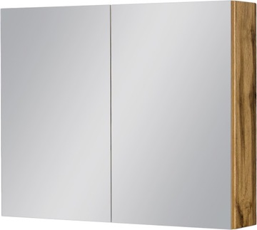 FOKUS NEW szafka z lustrem 80cm dąb naturalny