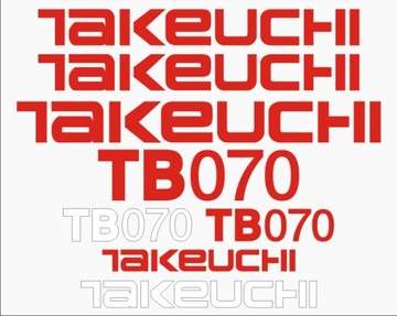 НАКЛЕЙКИ НАКЛЕЙКИ - TAKEUCHI TB070 + пиктограммы