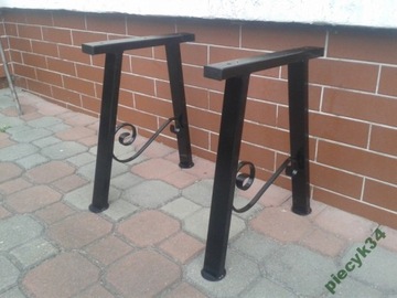 NOGA NOGI DO STOŁÓW OGRODOWYCH STALOWE ZDOBIONE