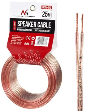 KABEL PRZEWÓD GŁOŚNIKOWY 2x1,5mm CCA OFC AUDIO
