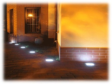 ZESTAW 8 X ŚWIECĄCA KOSTKA BRUKOWA LED RGB 10x20