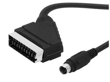 Kabel wtyk Euro Scart - wtyk SVHS 4pin 7,5m (2591)