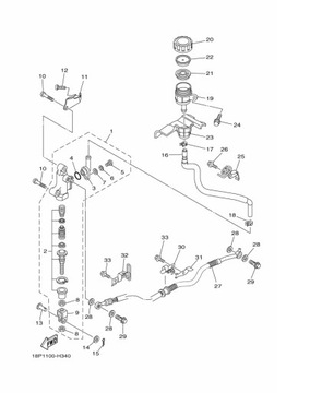 MEMBRANA ZBIORNICZKA PŁYNU YAMAHA YFZ 450 R OEM