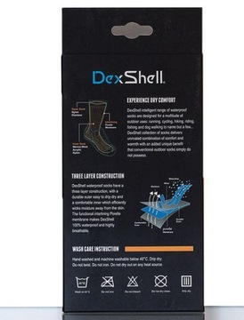 Трекинговые водонепроницаемые носки DexShell 47–49