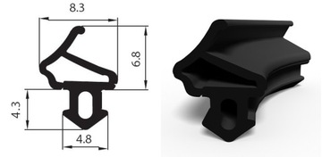 Уплотнитель для окон ПВХ S-1172 ALUPLAST