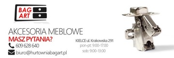 Zawieszka meblowa regulowana uniwersalna KALWADOS