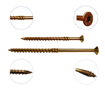Wkręty do drewna ciesielskie 6x180 TORX 10szt.