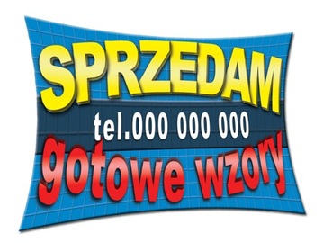 TABLICA PCV 100x50 SPRZEDAM dom działkę baner