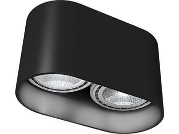 NOWODVORSKI LAMPA SUFITOWA 9240 OVAL BLACK PLAFON