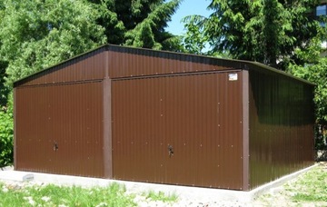 Жестяные гаражи 6x5 Tin Garage Tin Bronze