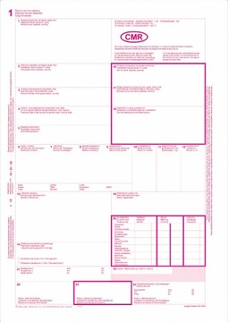 Международная накладная CMR оригинал + 3 экз. А4 80 листов 800-1