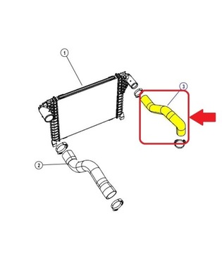 ТРУБКА ИНТЕРКУЛЕРА DODGE NITRO 2.8 CRD 55037791AE