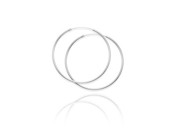 SREBRNE KOLCZYKI KLASYCZNE KÓŁKA 17mm SREBRO 925