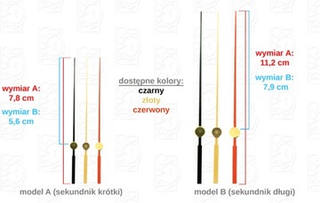 Mechanizm gwint 7mm krótki do zegara - z melodią