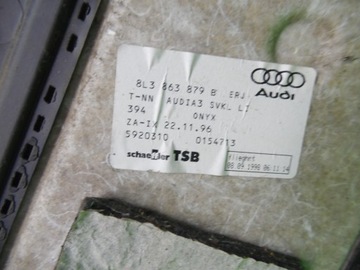 КРЕПЛЕНИЕ ЗАДНЕЙ ПОЛКИ ЛЕВОЕ AUDI A3 I 8L 3D 96-00