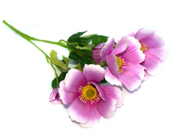 MAGNOLIA BUKIET 3 GAŁĄZKI 42cm 6 KWIATÓW PURPURA