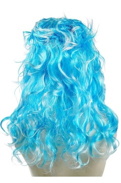 СИНИЙ ПАРИК, ДЛИННЫЕ ВКУРНЫЕ КУДРЫ E0126 EMAJ