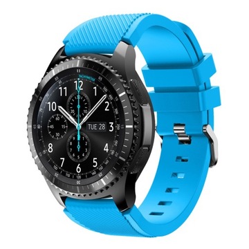 SAMSUNG GEAR S3 PASEK SILIKONOWY niebieski L