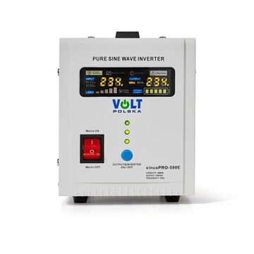 ZASILACZ AWARYJNY UPS VOLT POLSKA SINUS PRO 500E 12V 230V PODTRZYMANIE PIEC