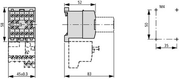 Stycznik mocy 9A 3P 1Z 0R DILEM-10 | EATON | DILE | 051786 230V AC
