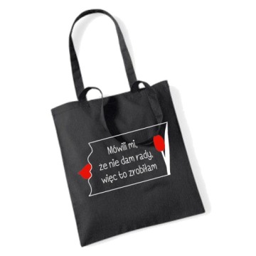 Хлопковая СУМКА смешная, ОНИ СКАЗАЛИ, Я НЕ МОГУ ЭТОГО СДЕЛАТЬ