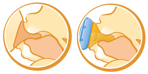 Соска NUK FC+ латексная для BOTTLE 6м+ M - 2 шт.
