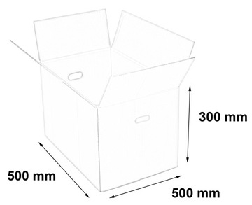 КАРТОННАЯ КОРОБКА 500x500x300мм 650гBC БОЛЬШАЯ КОРОБКА