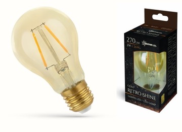 Żarówka LED EDISON E27 loft RETRO FILAMENT A60