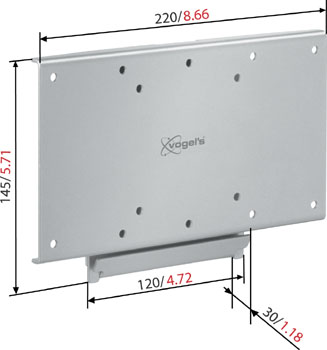 ПЛОСКОЕ настенное крепление макс. 42 дюйма Vogels VFW 032