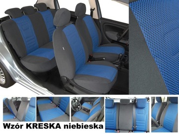 Pokrowce Miarowe na Fotele do AUDI A4 B5 Welur