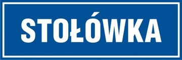 stołówka znak tabliczka 10x30 płyta PCV