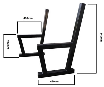 NOGI STALOWE DO ŁAWEK OGRODOWYCH SOLIDNE